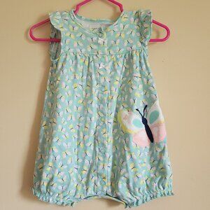 Carters - Adorable Butterfly Baby Girl Romper Size 6 Months